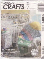 4664 MCCALLS BABY ROOM STACKER, QUILT, BIB, PADS, TOYS, LINENS PATTERN UNCUT